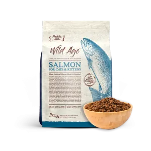 Absolute Bites Wild Age Cat Salmon Complete & Balanced For All Life Stages 3.3lbs