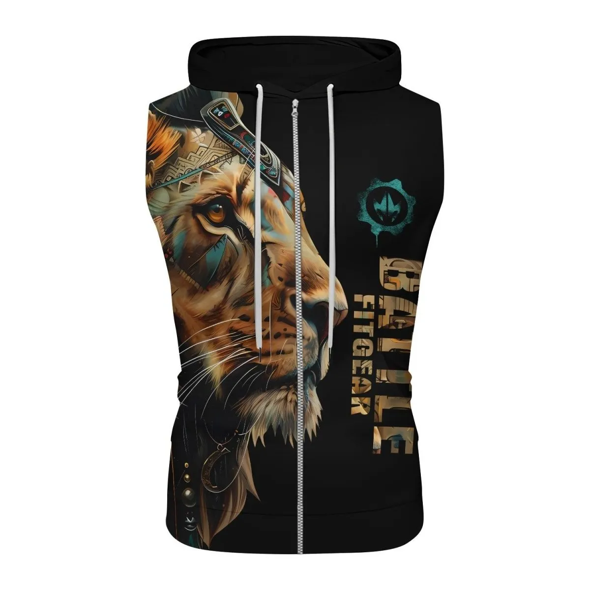 Acient Lion Sleeveless Pullover & Zip Hoodie
