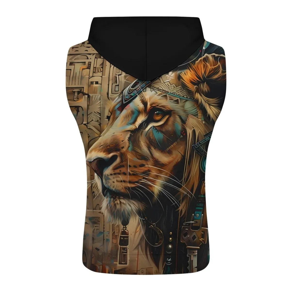 Acient Lion Sleeveless Pullover & Zip Hoodie