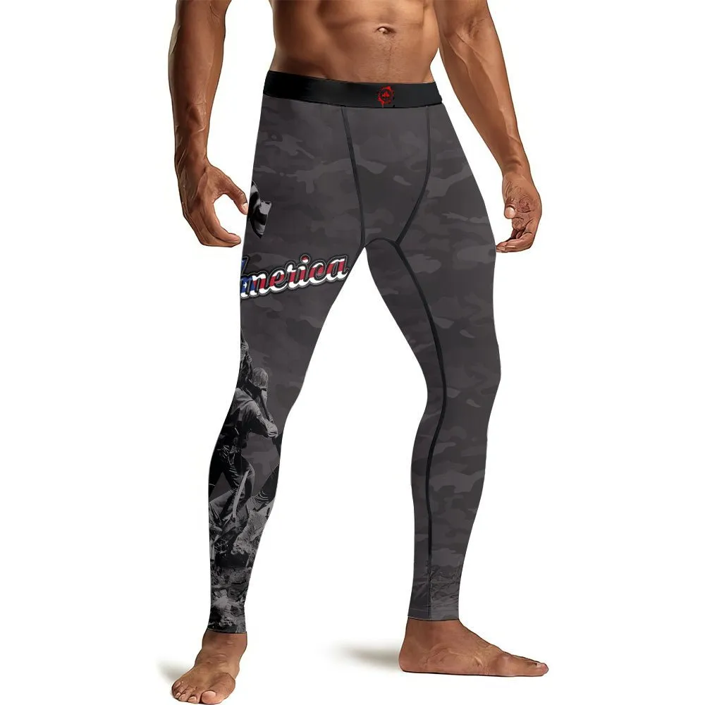 American Independence Day Men's Compression Leggings