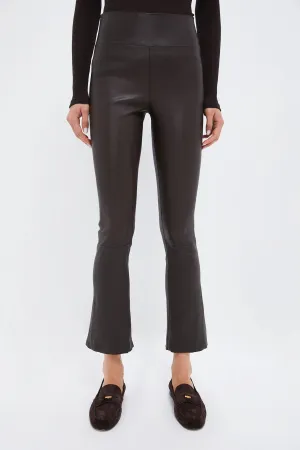 Americano Leather Ankle Flare Legging