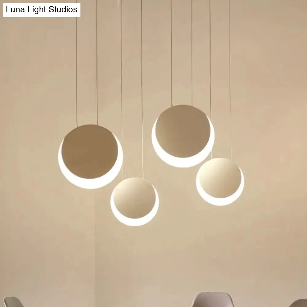 Anna - Moon Shaped Pendant Nordic Metal 3/4/5 Lights Cluster Light