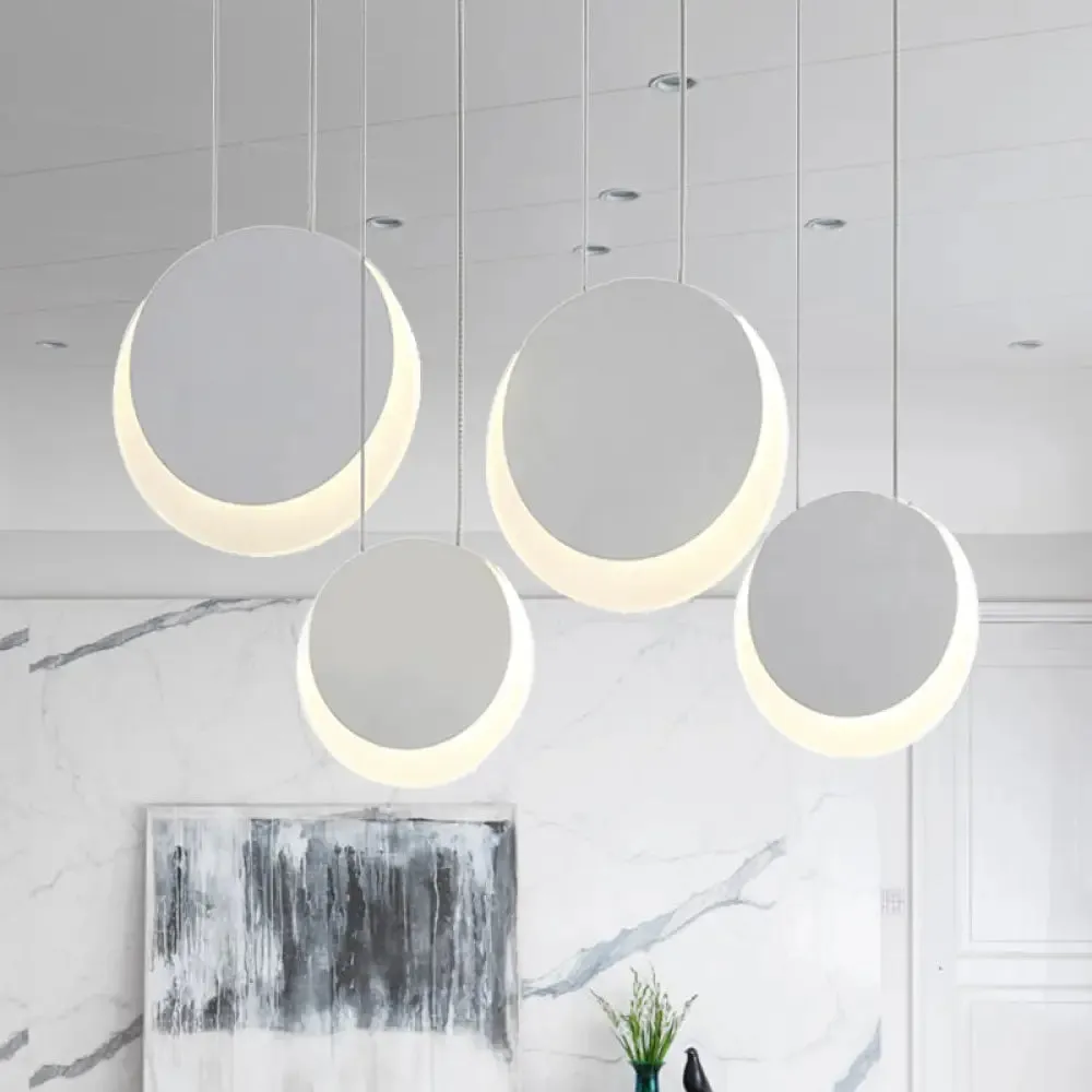 Anna - Moon Shaped Pendant Nordic Metal 3/4/5 Lights Cluster Light
