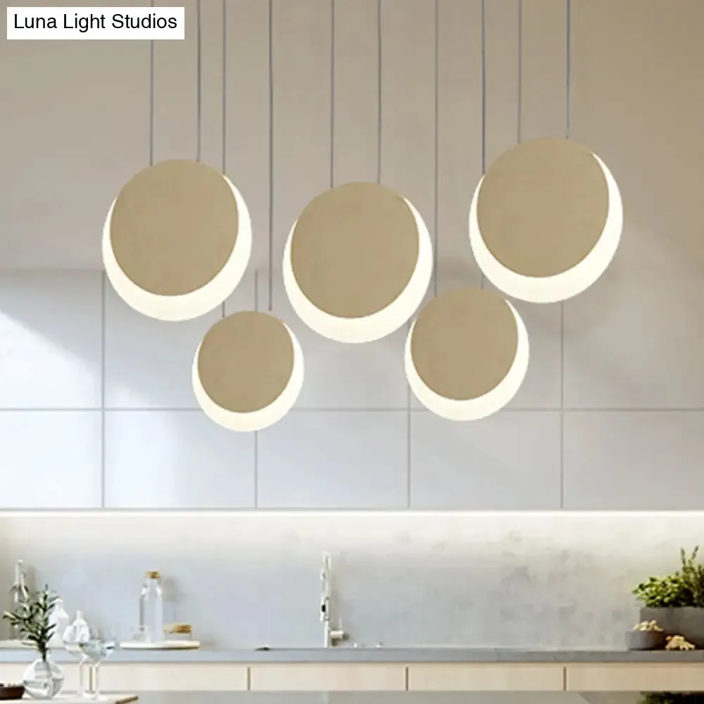 Anna - Moon Shaped Pendant Nordic Metal 3/4/5 Lights Cluster Light