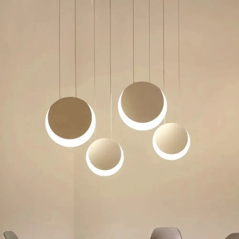 Anna - Moon Shaped Pendant Nordic Metal 3/4/5 Lights Cluster Light