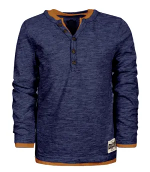 Appaman - Camden Long Sleeve Henley in Dark Navy