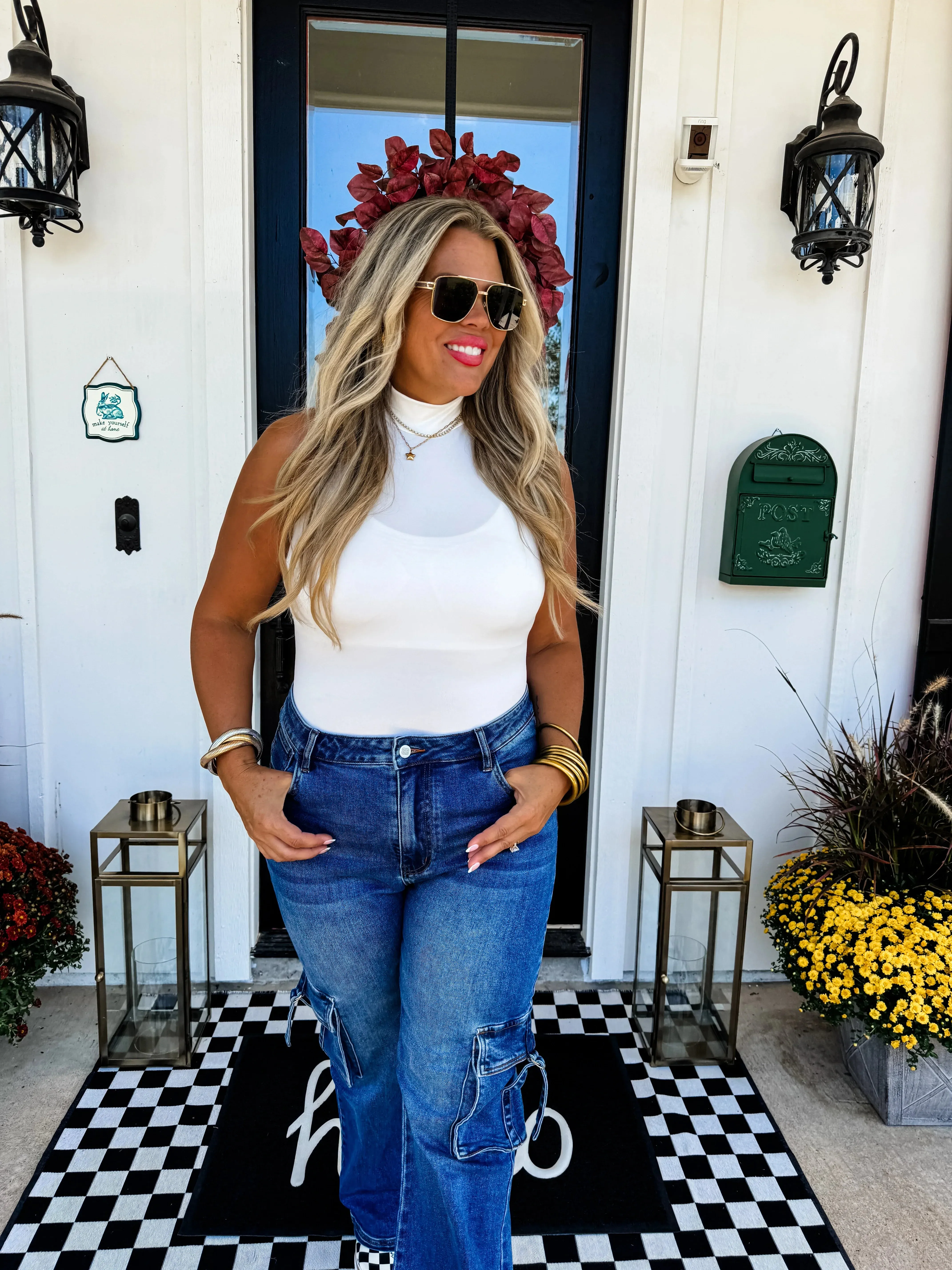 Baylee Mock Neck Bodysuit in Three Colors