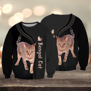 Bengal Cat 3D All Over Printed Shirts Gift For Bengal Cat Lovers