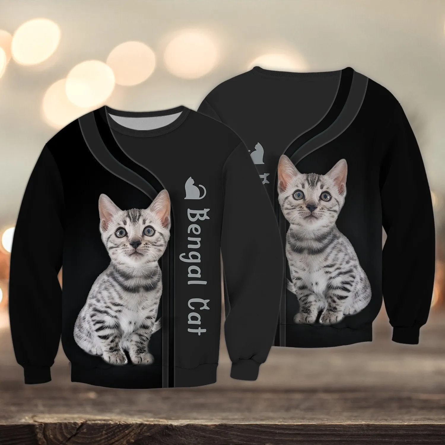 Bengal Cat 3D All Over Printed Shirts Gift For Bengal Cat Lovers