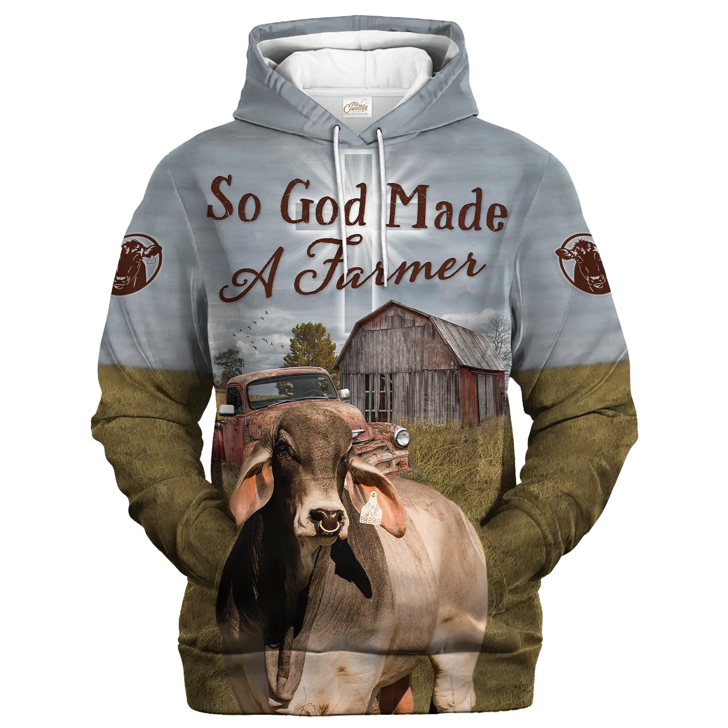 Brahman Hoodie, Premium Apparel For Farmer , Farm Design On Hoodie