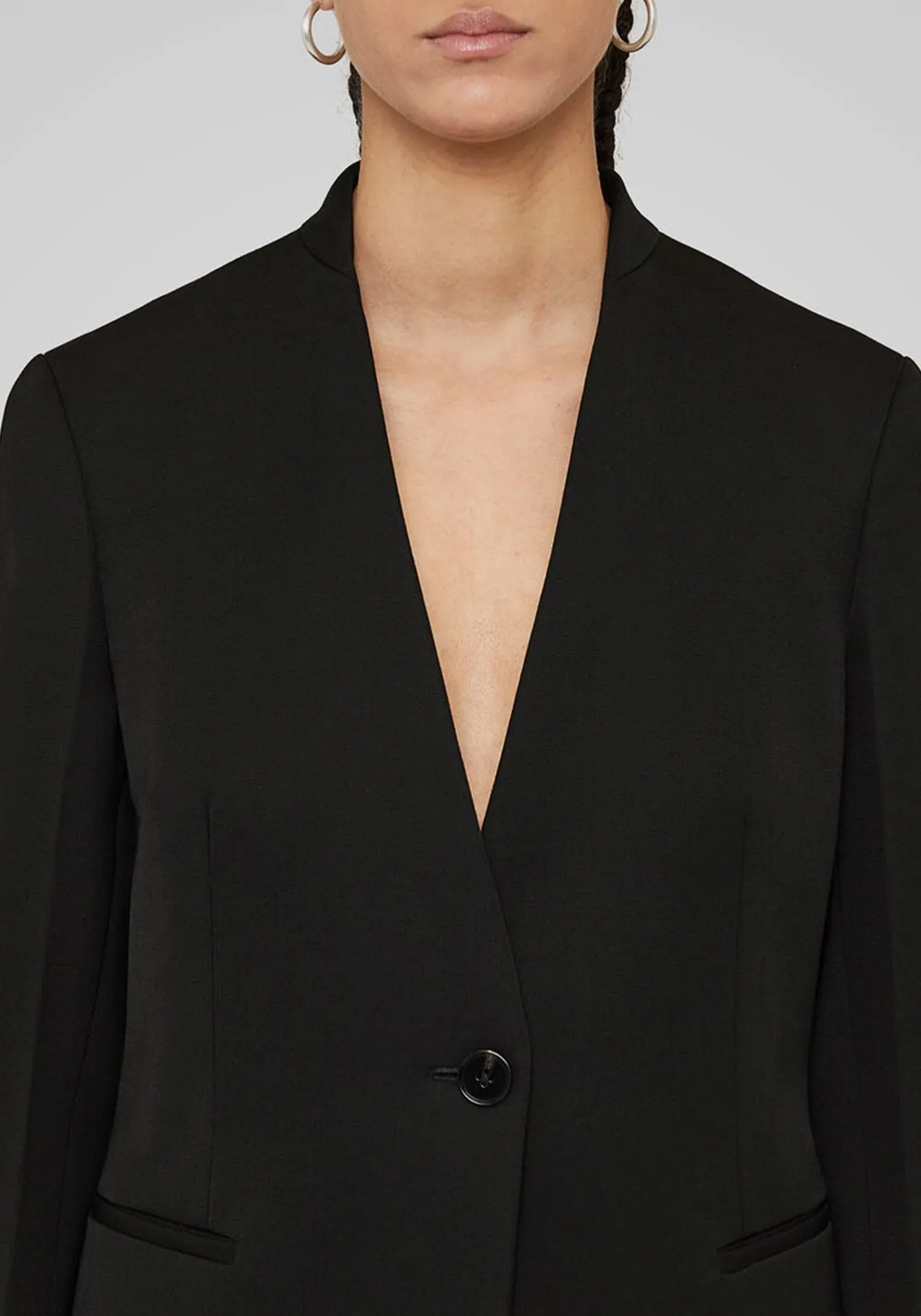Collarless Blazer