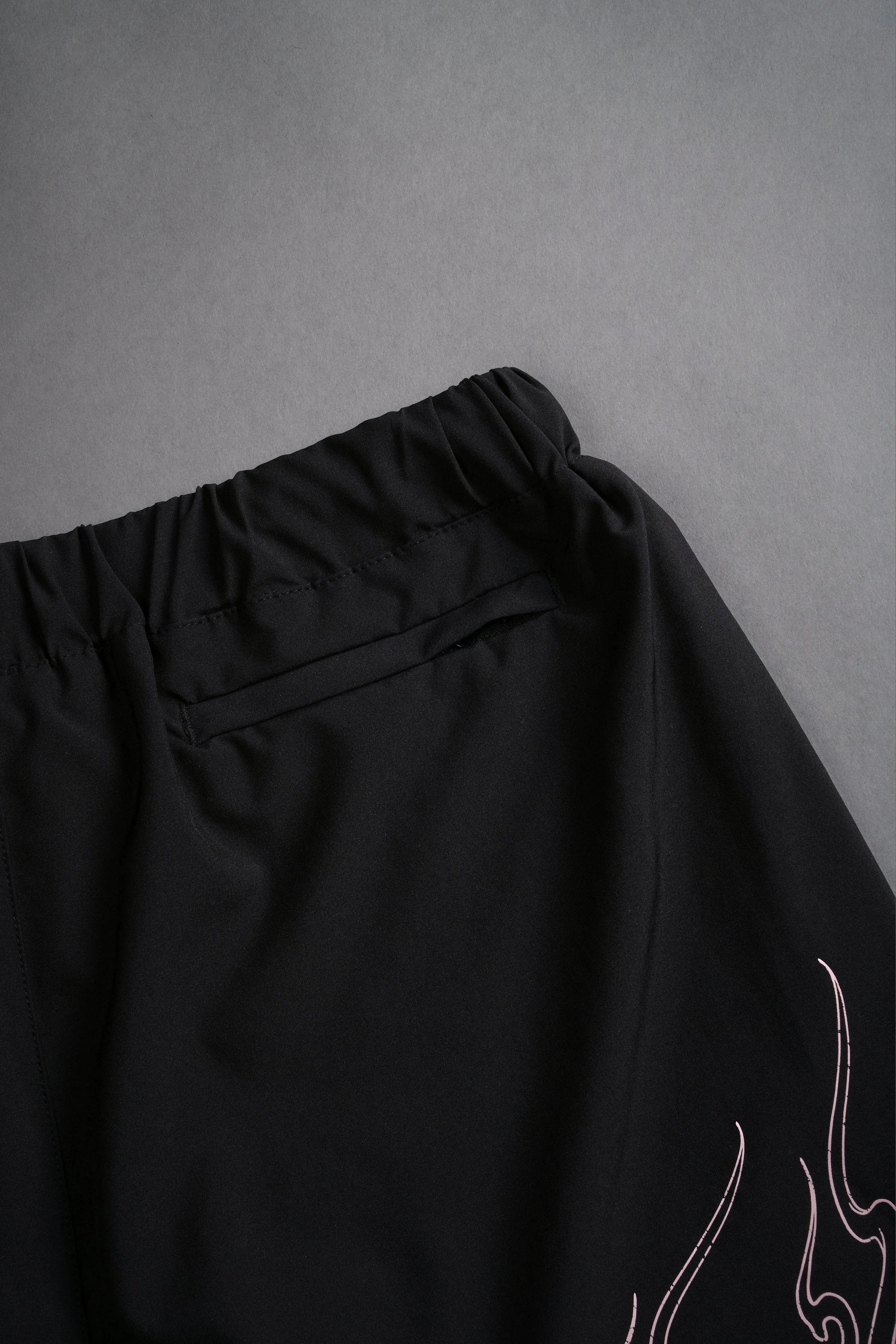 Eternal Flame Compression Shorts in Black
