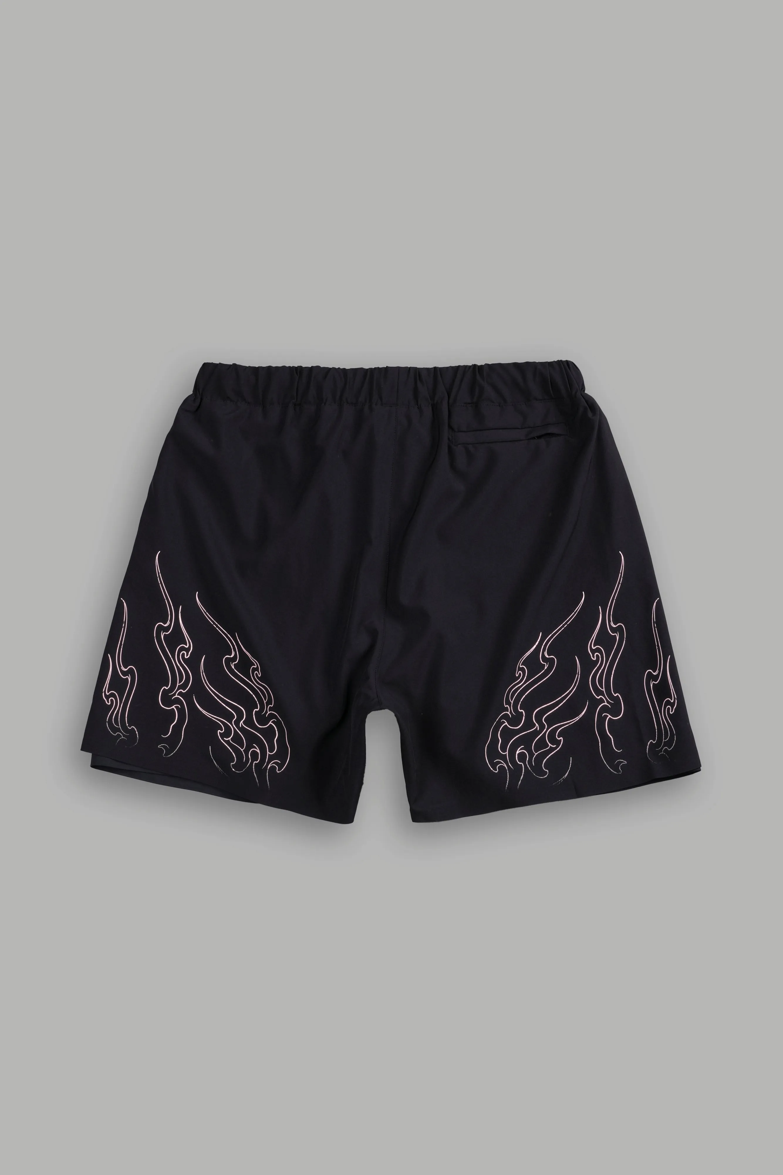 Eternal Flame Compression Shorts in Black