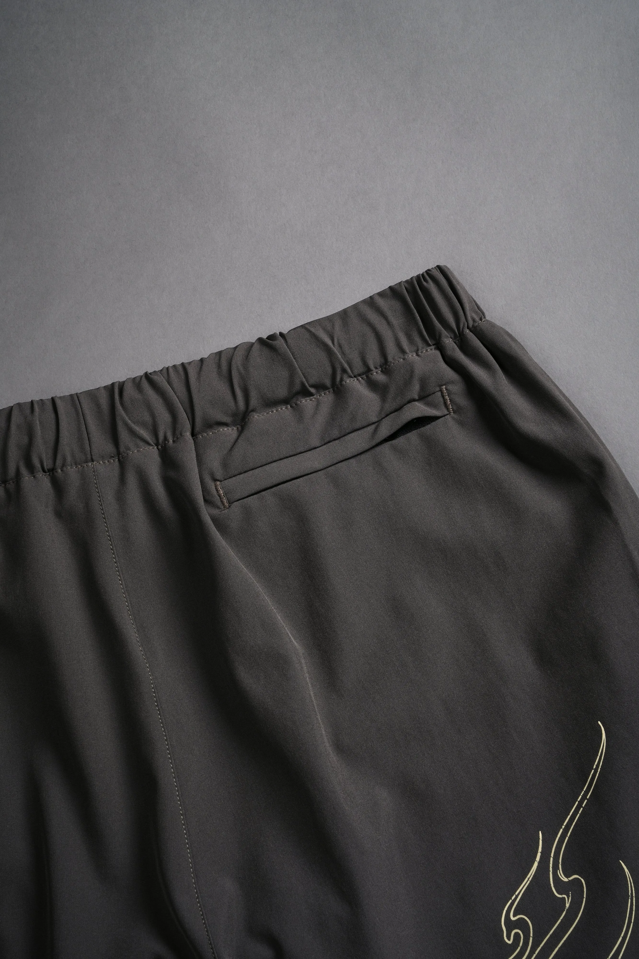Eternal Flame Compression Shorts in Wolf Gray