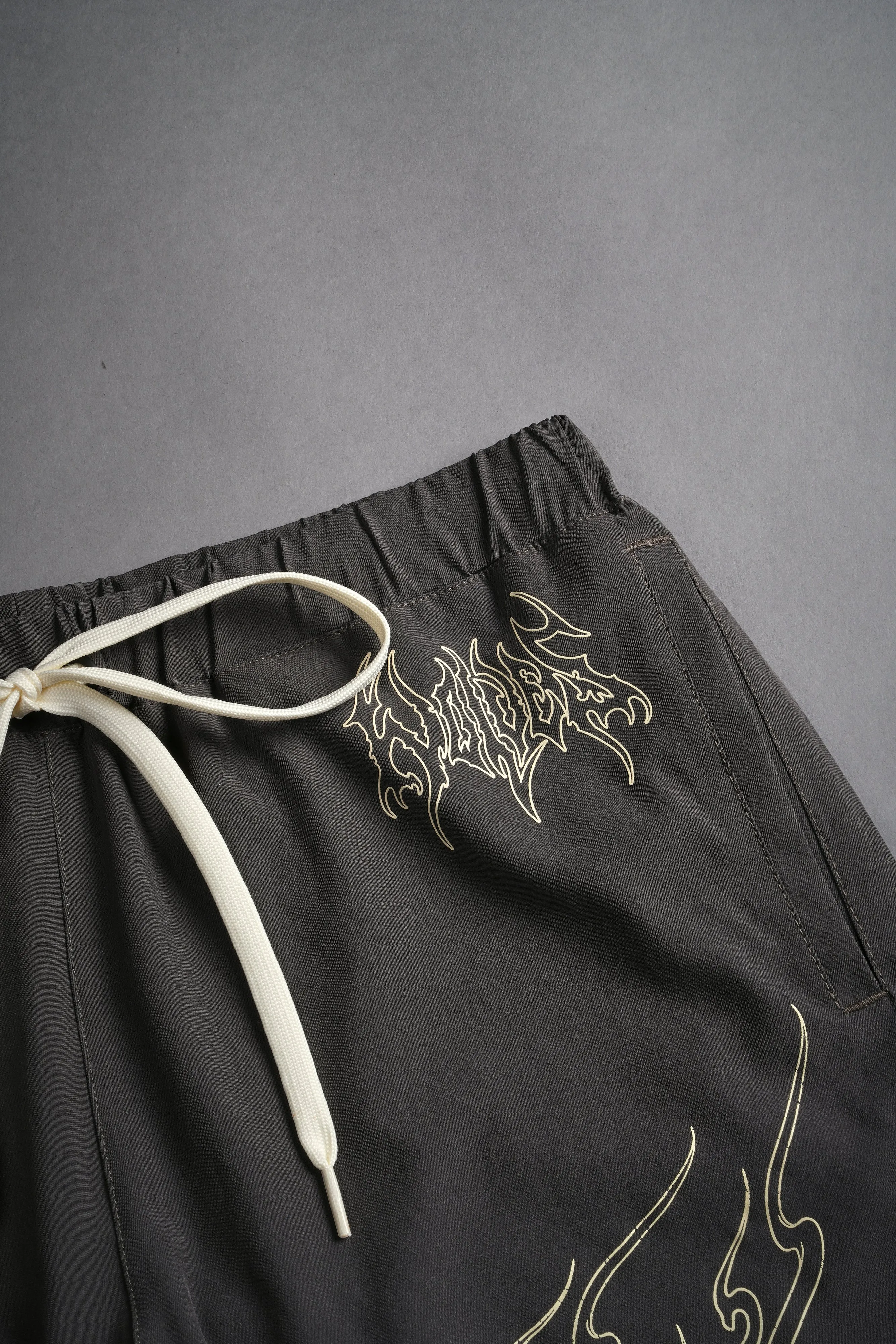 Eternal Flame Compression Shorts in Wolf Gray