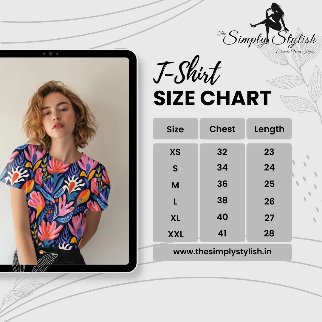 Fresh & Stylish Floral Women's Printed Tee