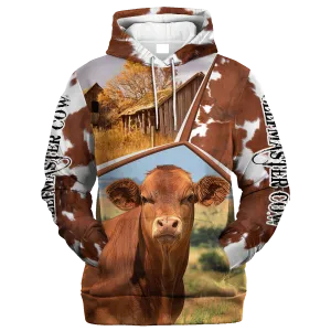 Funny Beefmaster Farm In The Fall Hoodie
