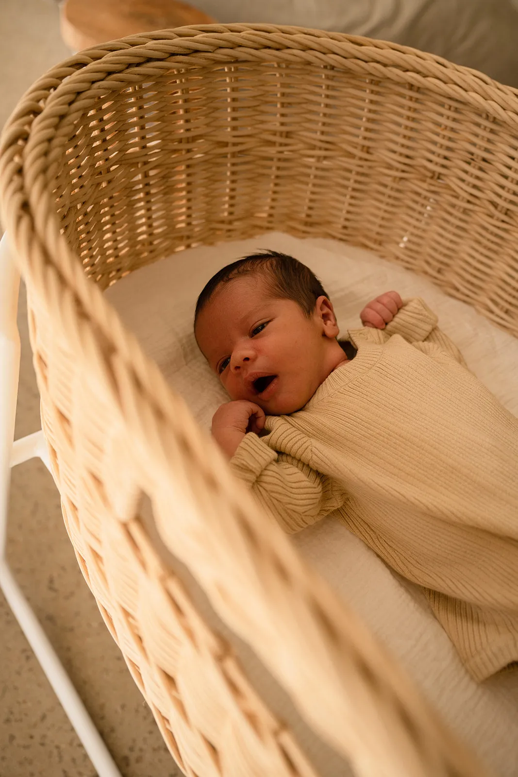 Grown Organic Ribbed Romper - Oyster