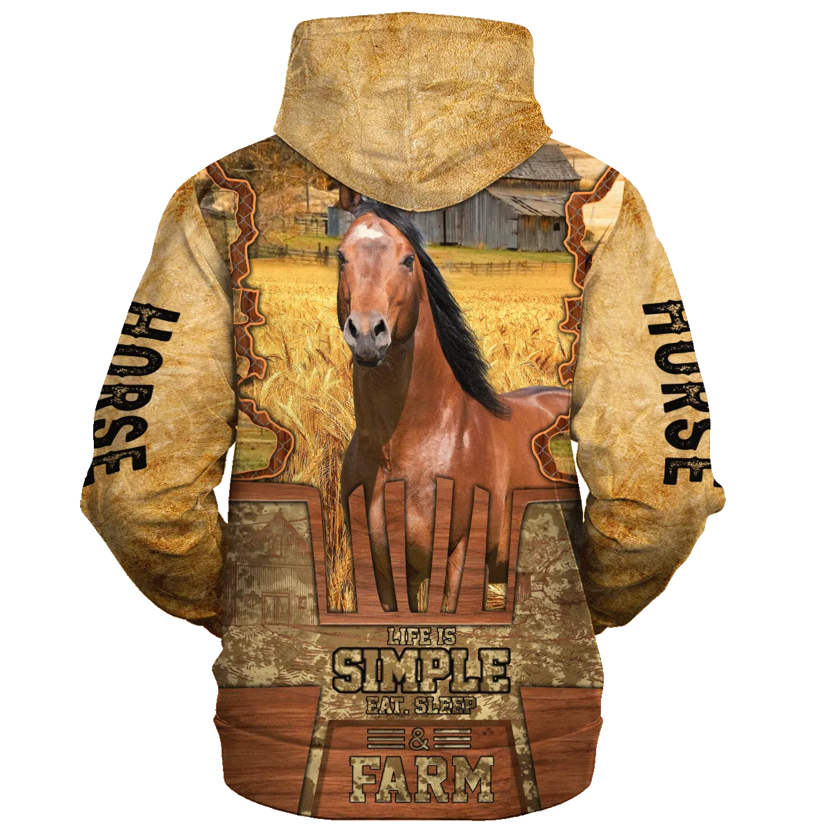 Horse Life Is Simple A Farm Hoodie