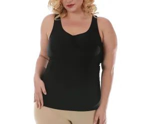 InstantFigure Shirred Tank Top Curvy Shapewear - Pack Of: 1