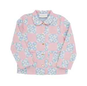 Kendall Quilted Coat Cobble Court Quilt/Beale Street Blue