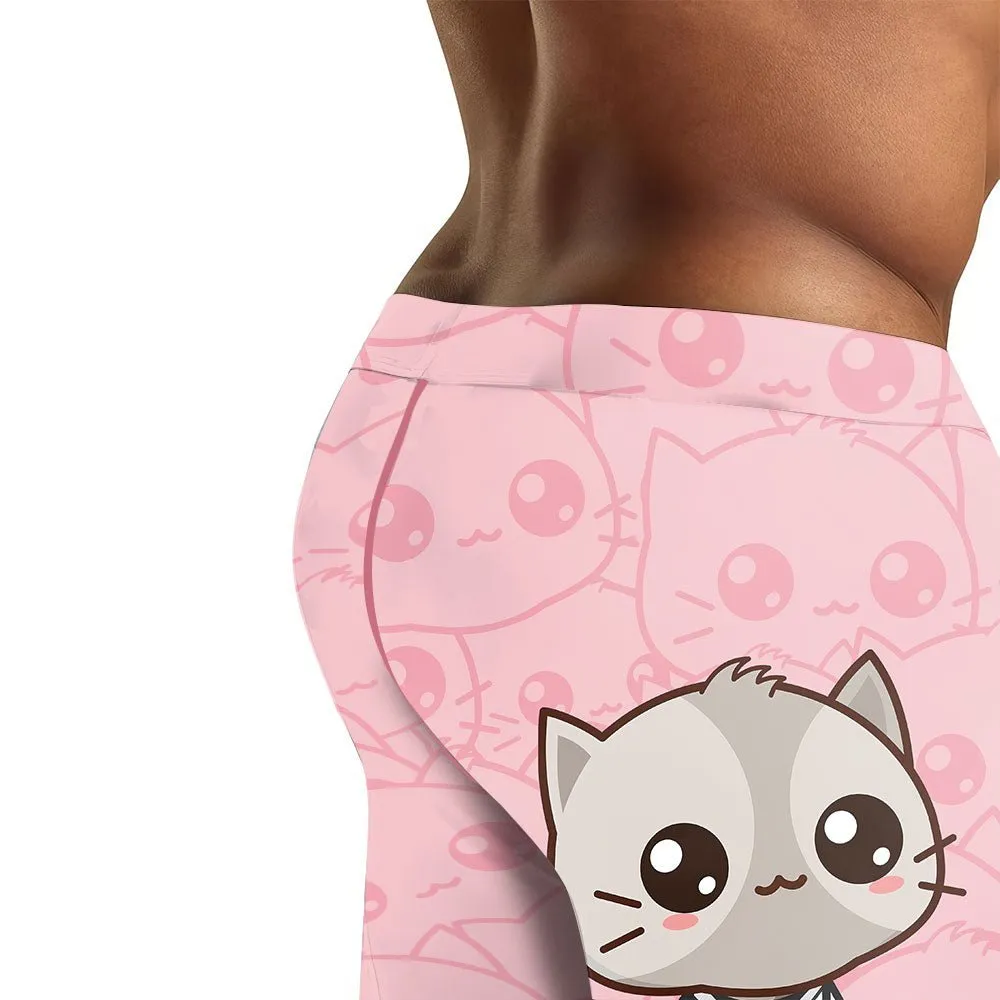 Kimeora Pink Men's Compression Leggings