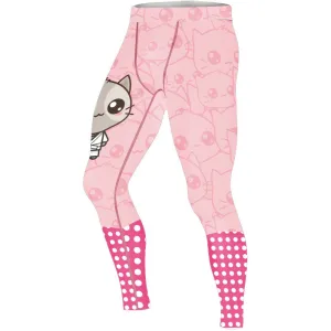 Kimeora Pink Men's Compression Leggings