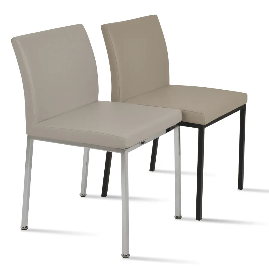 Low Back Dining Chairs Aria Metal