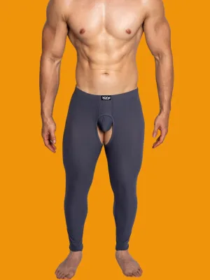 Men's Low-Rise Split Hollow Base Layer Breathable Tights