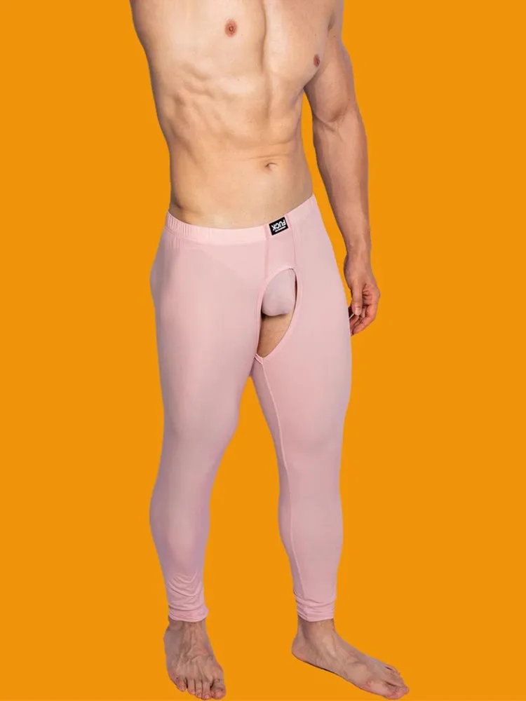 Men's Low-Rise Split Hollow Base Layer Breathable Tights