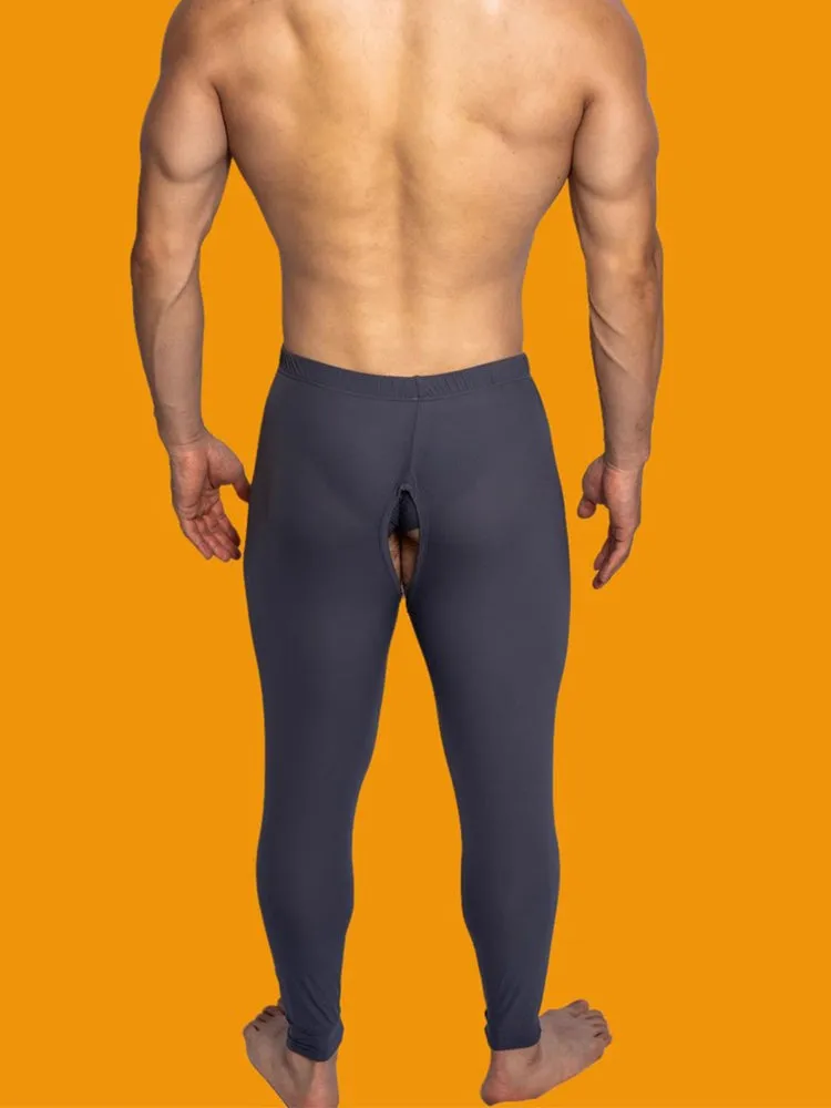 Men's Low-Rise Split Hollow Base Layer Breathable Tights