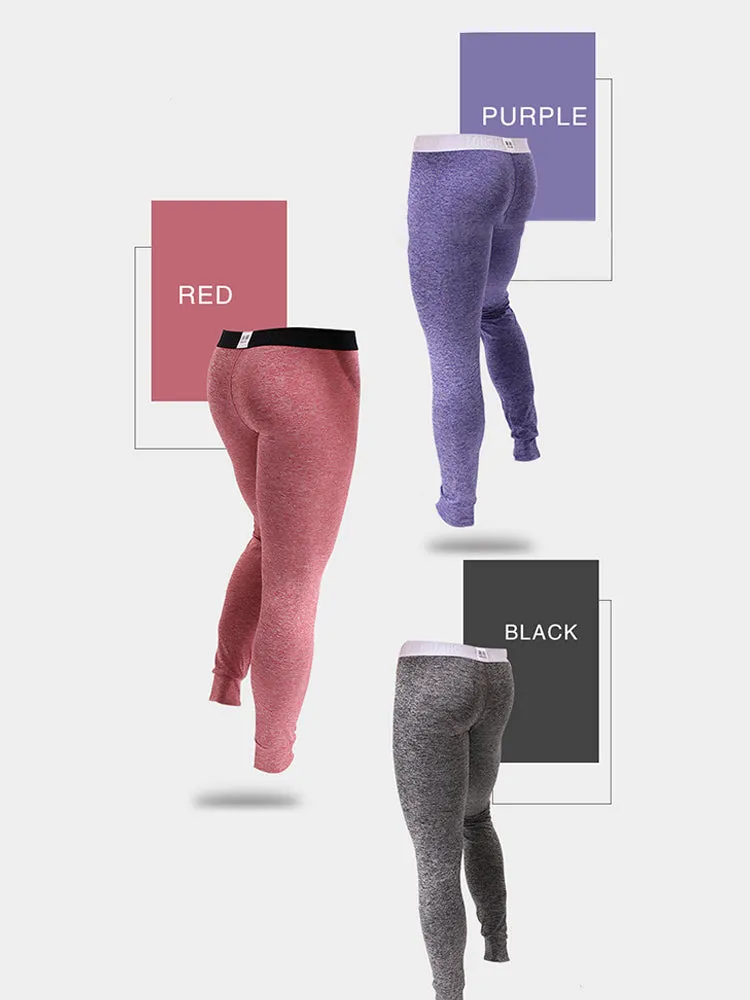 Men's U-Convex Pouch Sexy Base Layer Warm Pants Sleep Pants