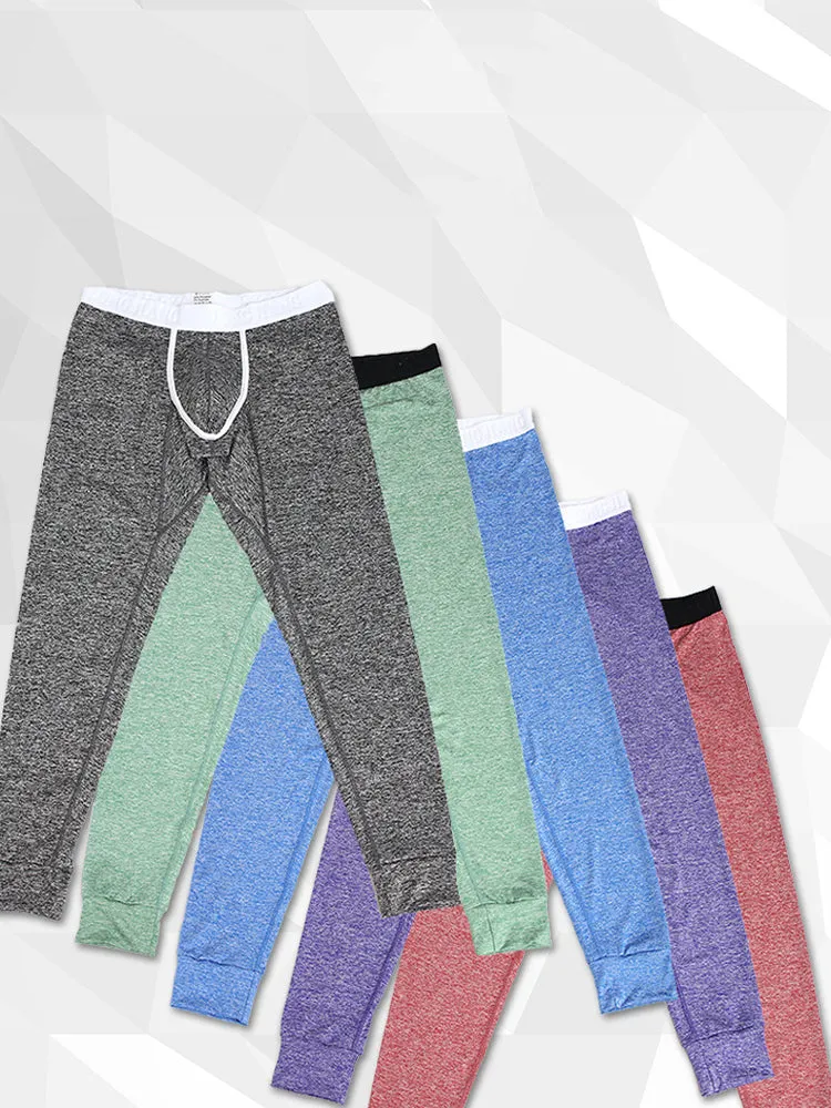 Men's U-Convex Pouch Sexy Base Layer Warm Pants Sleep Pants
