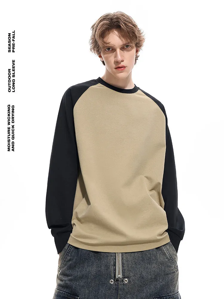 Outdoor Loose Crewneck Base Layer Multifunctional Long-Sleeve Shirt