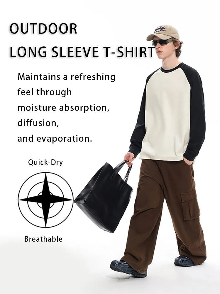 Outdoor Loose Crewneck Base Layer Multifunctional Long-Sleeve Shirt