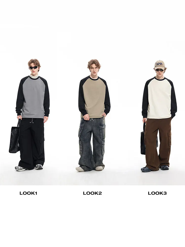 Outdoor Loose Crewneck Base Layer Multifunctional Long-Sleeve Shirt
