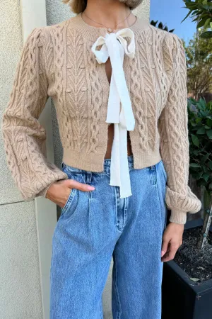 SCARLETTE CABLE KNIT CARDIGAN
