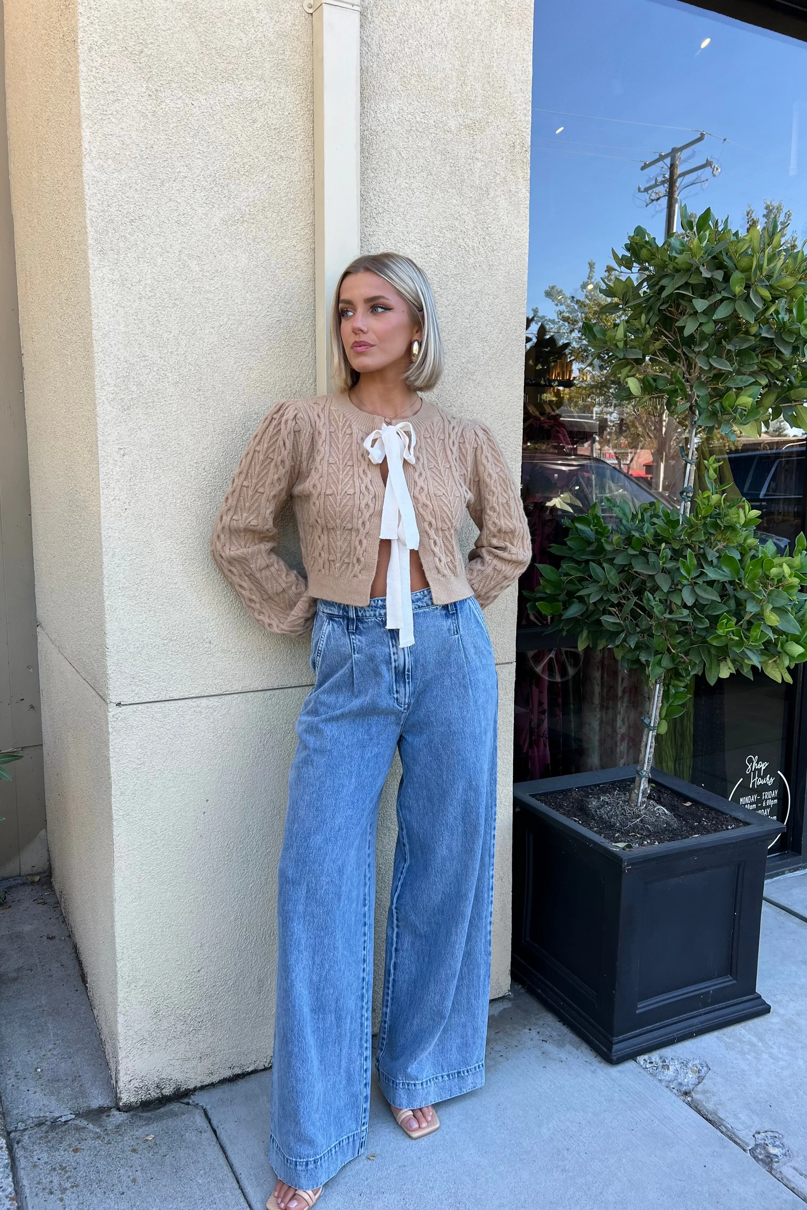 SCARLETTE CABLE KNIT CARDIGAN