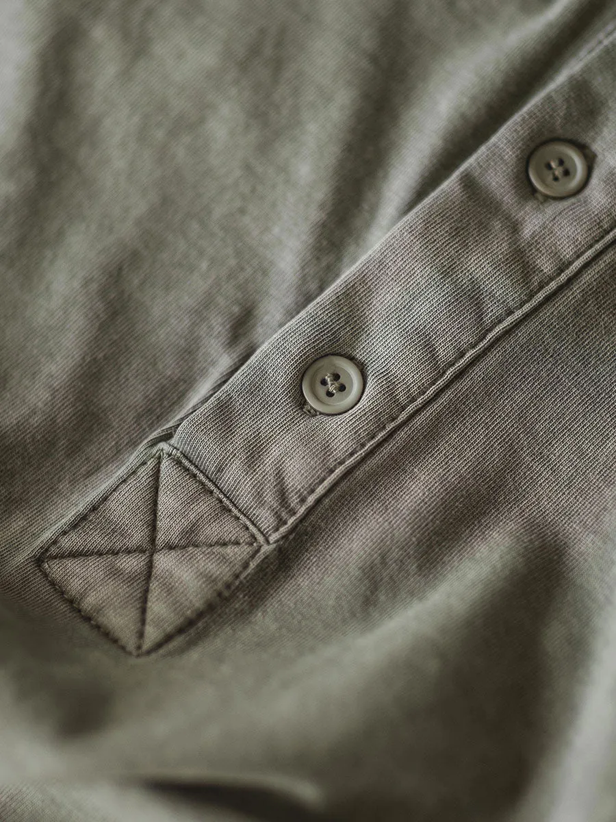 THREE BUTTON HENLEY T-SHIRT