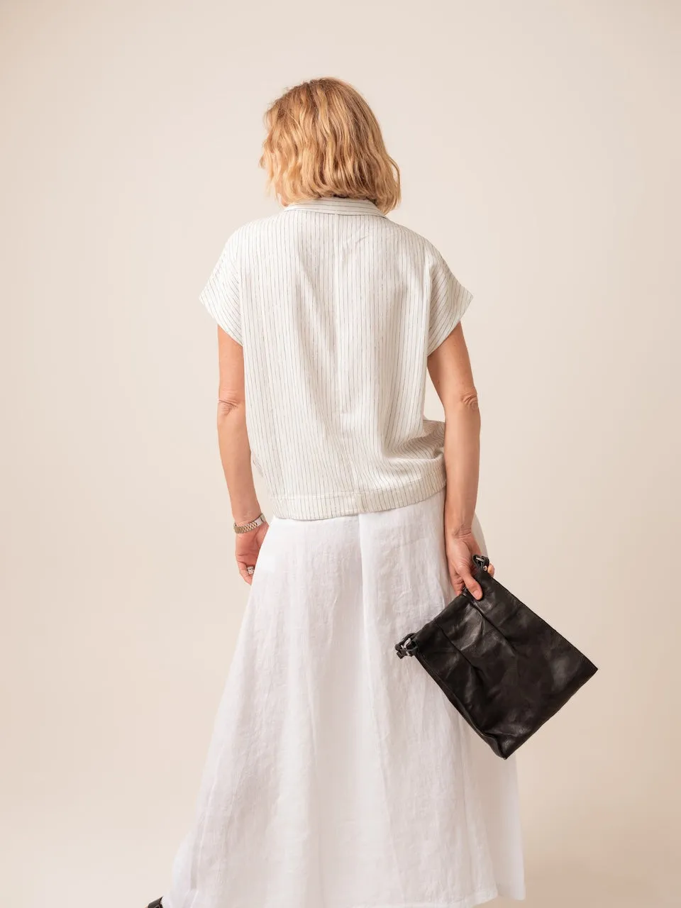 Transit Par Such Maxi Linen Skirt in White