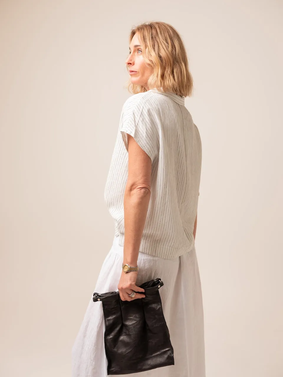Transit Par Such Maxi Linen Skirt in White