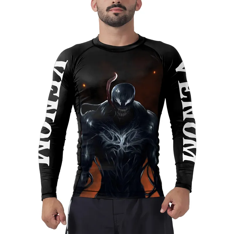 Venom's Grim Fang Men's Long Sleeve Rash Guard