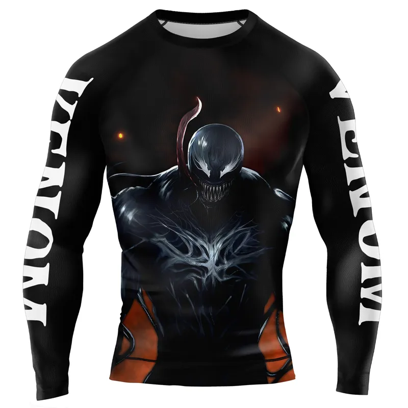 Venom's Grim Fang Men's Long Sleeve Rash Guard
