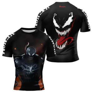 Venom's Grim Fang Men's Short Sleeve Rash Guard