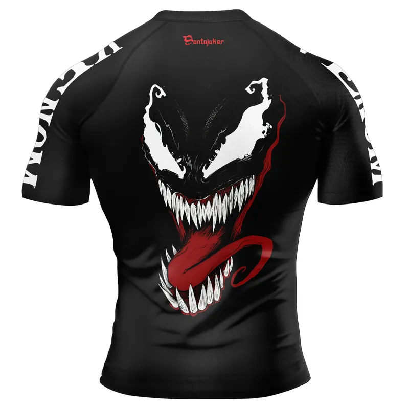 Venom's Grim Fang Men's Short Sleeve Rash Guard