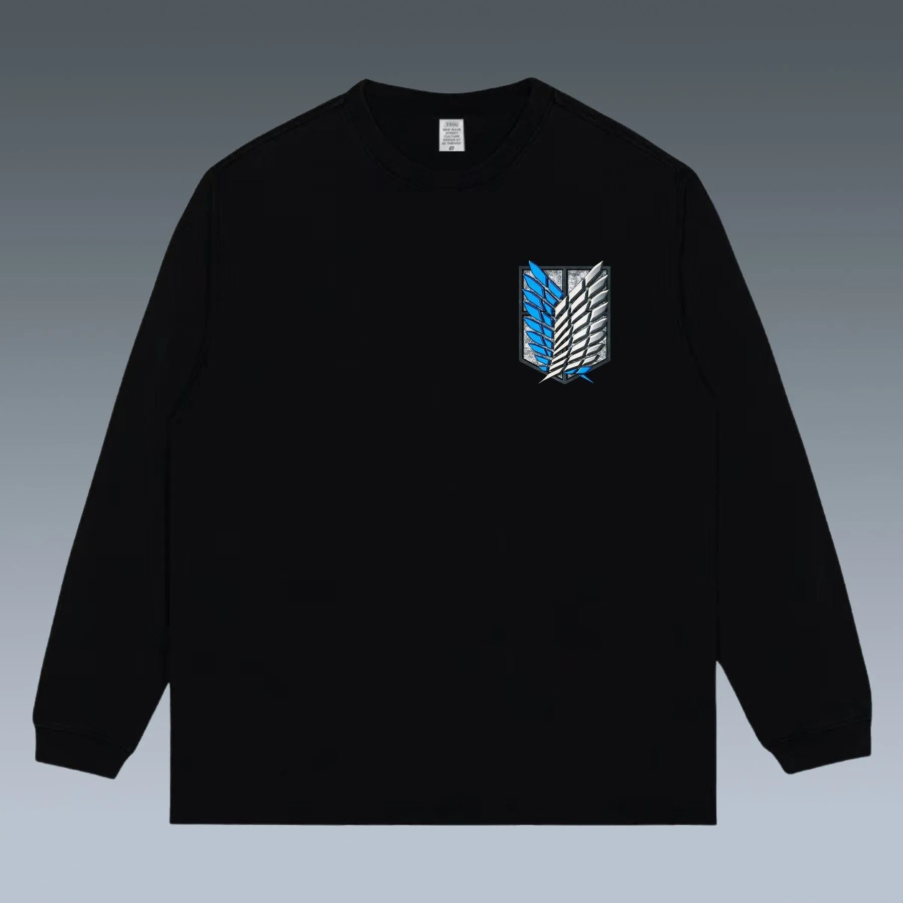 VINTAGE LONG SLEEVE TEE | ATTACK ON TITAN & GIVE YOUR HEARTS