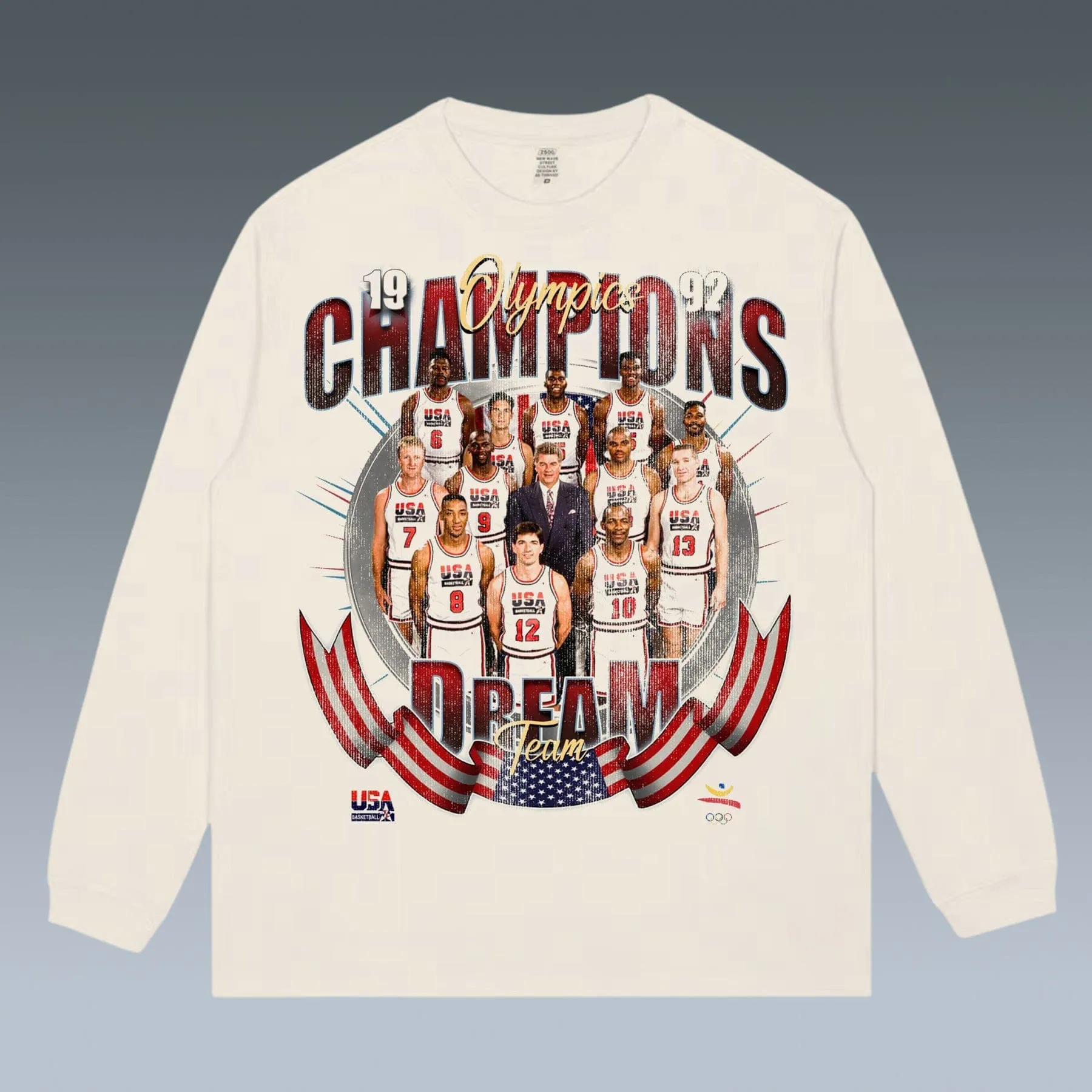 VINTAGE LONG SLEEVE TEE | DREAM TEAM