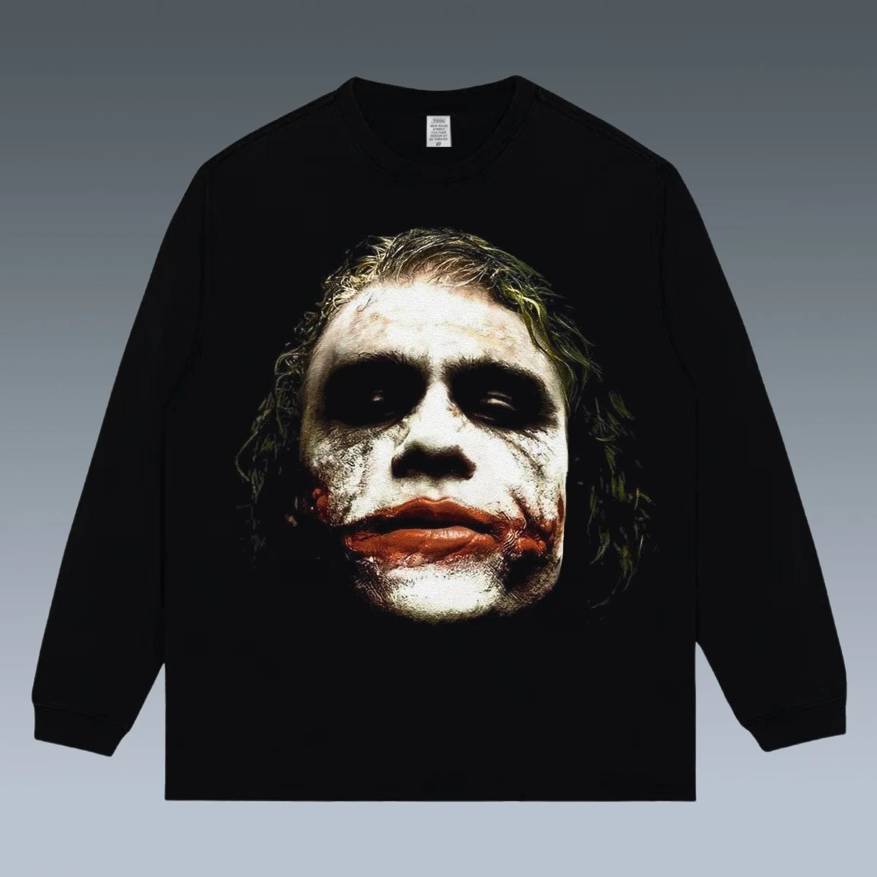 VINTAGE LONG SLEEVE TEE |  WHY SO SERIOUS?-JOKER