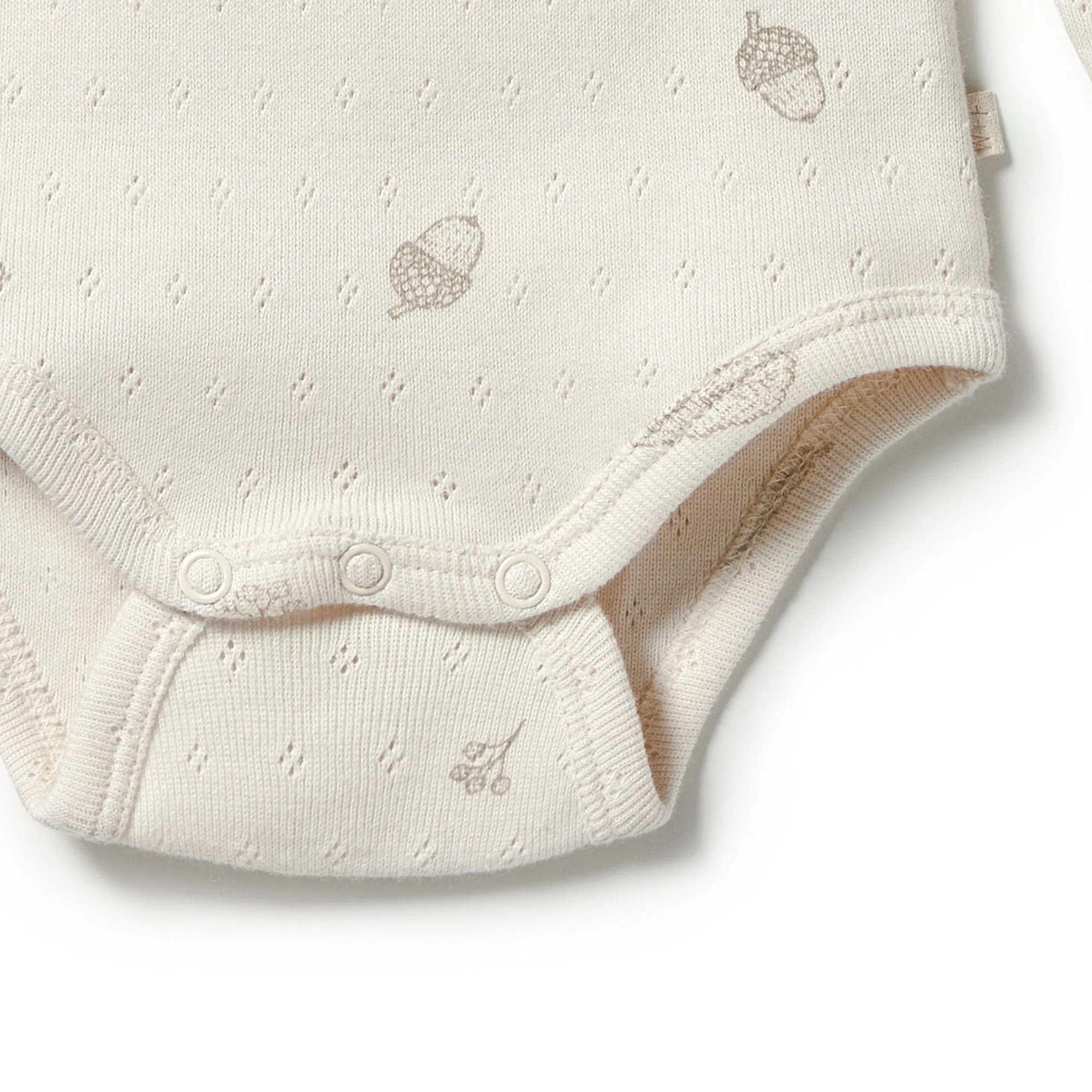 Wilson and Frenchy Organic Pointelle Henley Bodysuit - Little Acorn